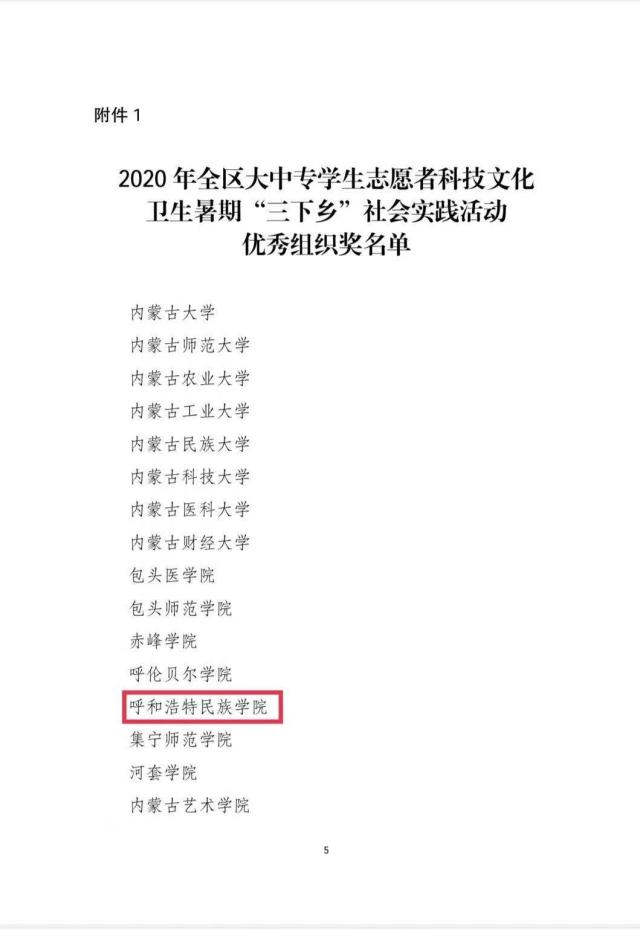 我校在自治区年大学生暑期 三下乡 社会实践活动中荣获多项荣誉 呼和浩特民族学院 我校在自治区年大学生暑期 三下乡 社会实践活动中荣获多项荣誉 呼和浩特民族学院